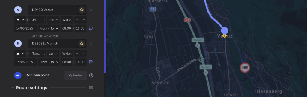 planowanie tras z HOGS Maps