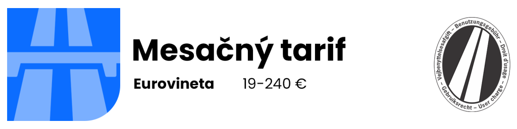 eurovineta – mesačná sadzba
