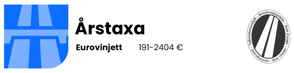 Eurovignett – årsavgift
