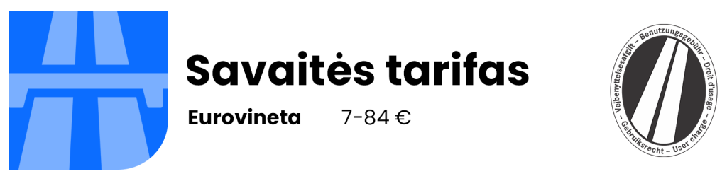 eurovinija – savaitinis tarifas
