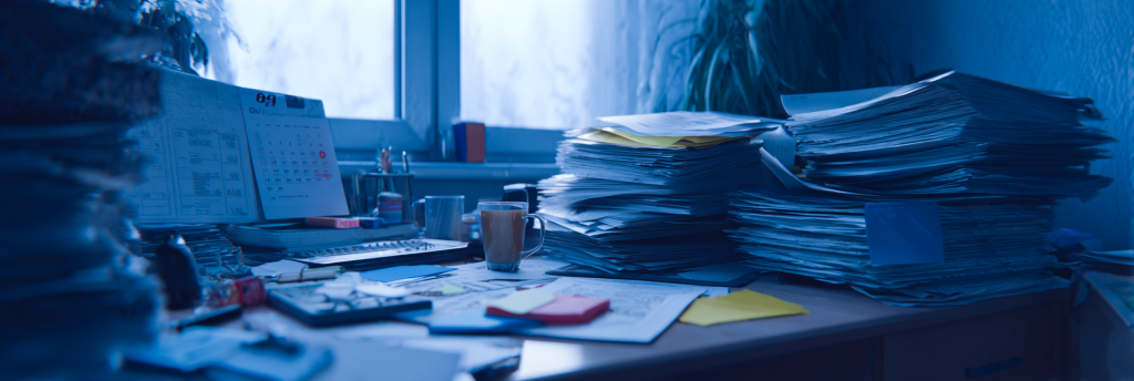 Papierologia. Stos papierów. 